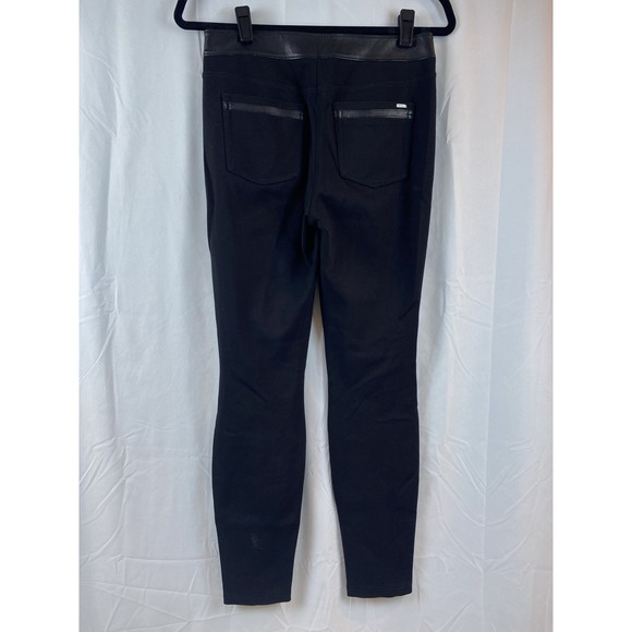 White House Black Market Skinny Leg Faux Leather Front Women's Size‎ 2R Jeggings - Picture 7 of 12